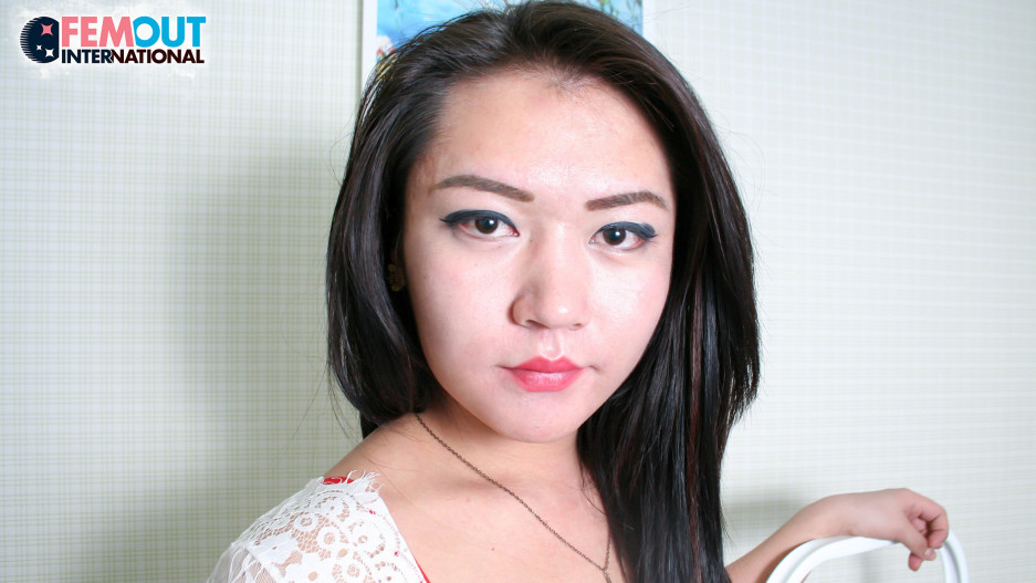 Anelia In Red Fishnets Cums!